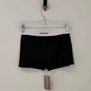 Missguided Black Athletic/Boxer Shorts